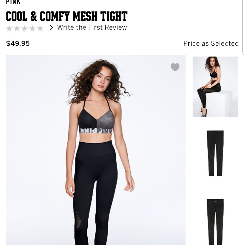 Victoria's secret  pink cool & comfy tights